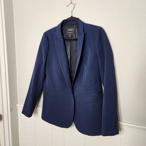 J. CREW Navy Parke blazer in bi-stretch cotton